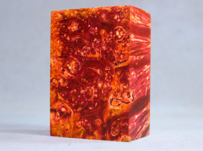 Stabilized Maple Burl Wood Mod Block